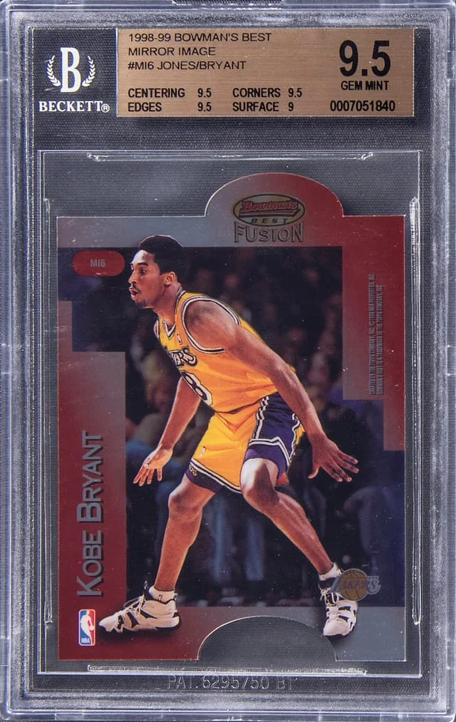 1998-99 Bowmans Best Mirror Image Eddie Jones/Kobe Bryant #MI6 card image
