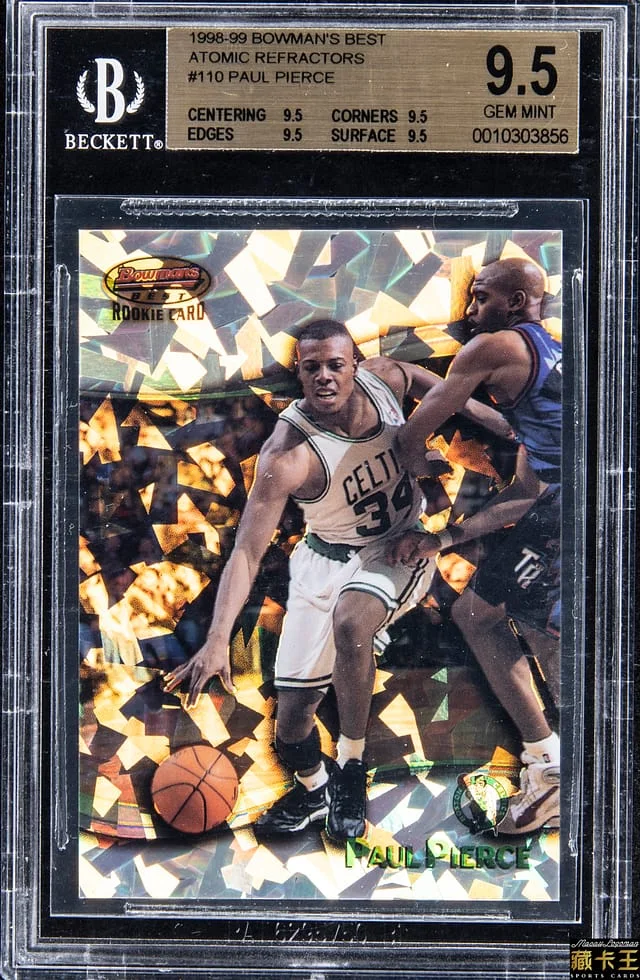 1998-99 Bowman's Best Paul Pierce Atomic Refractor #110 card image