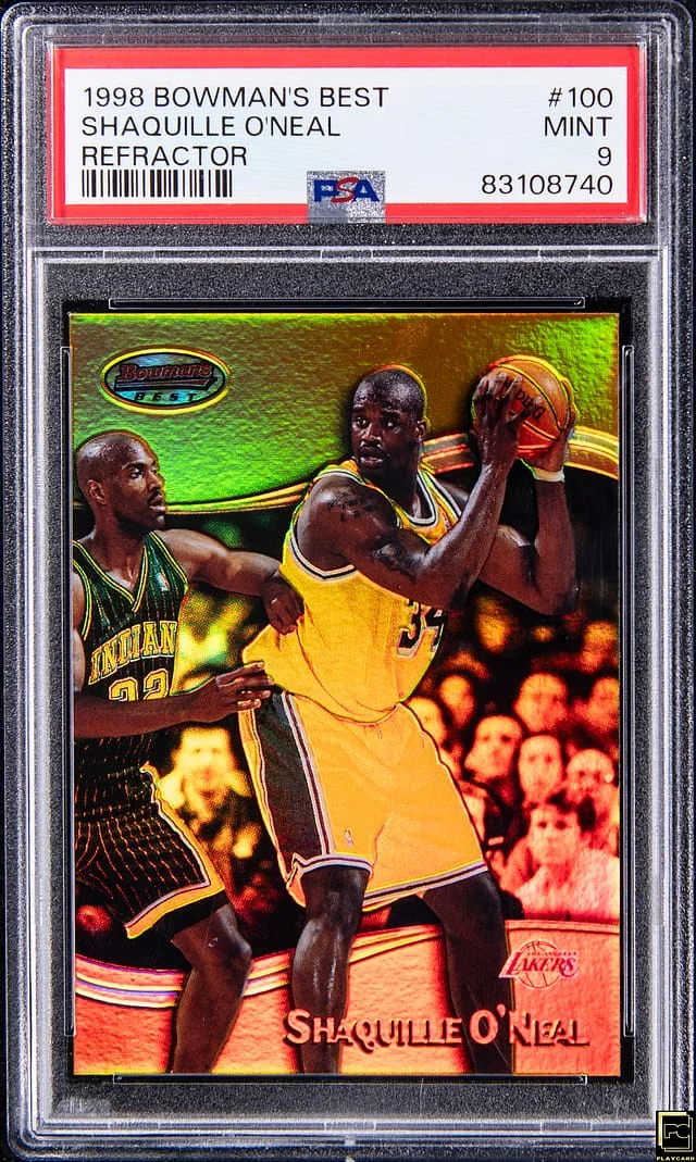 1998-99 Bowman's Best Shaquille O'Neal Refractor #100 card image