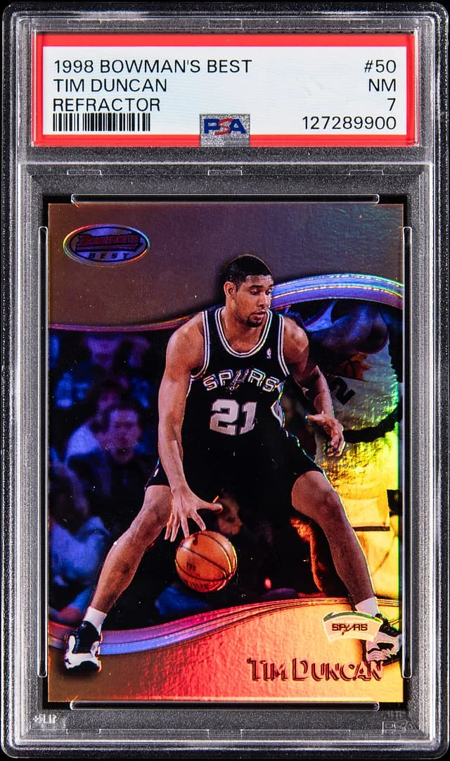 1998-99 Bowman's Best Tim Duncan Refractor #50 card image
