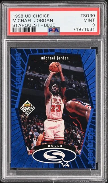 1998-99 Collector's Choice Michael Jordan Starquest Green #SQ30 card image