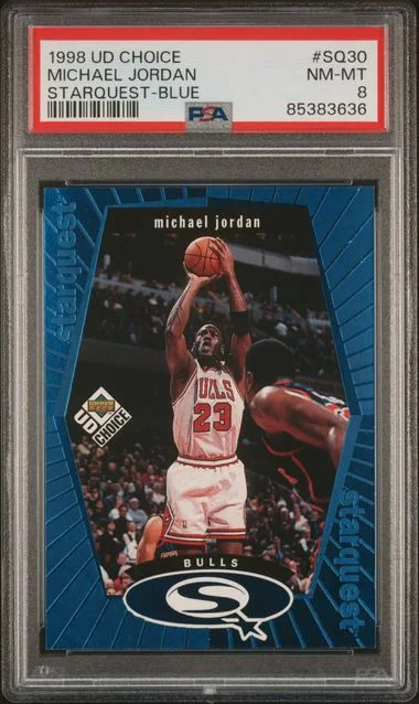 1998-99 Collector's Choice Michael Jordan Starquest Blue #SW30 card image