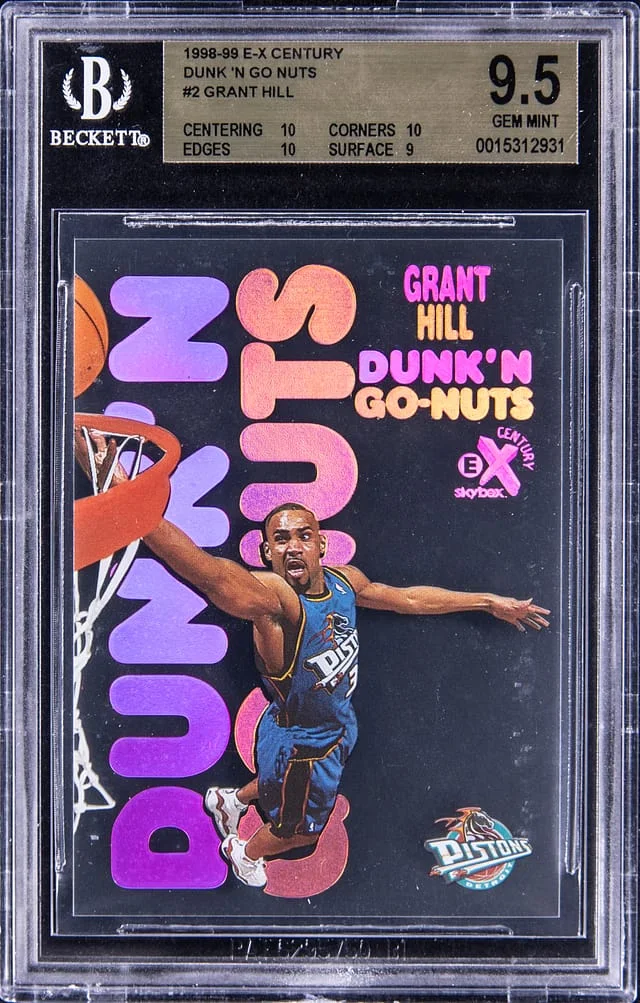 1998-99 E-X Grant Hill Century Dunk 'N Go Nuts #2 card image