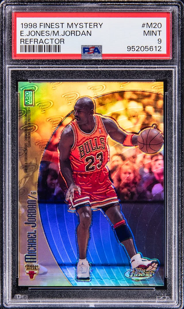 1998-99 Finest Michael Jordan/Eddie Jones Mystery Refractor #M20 card image