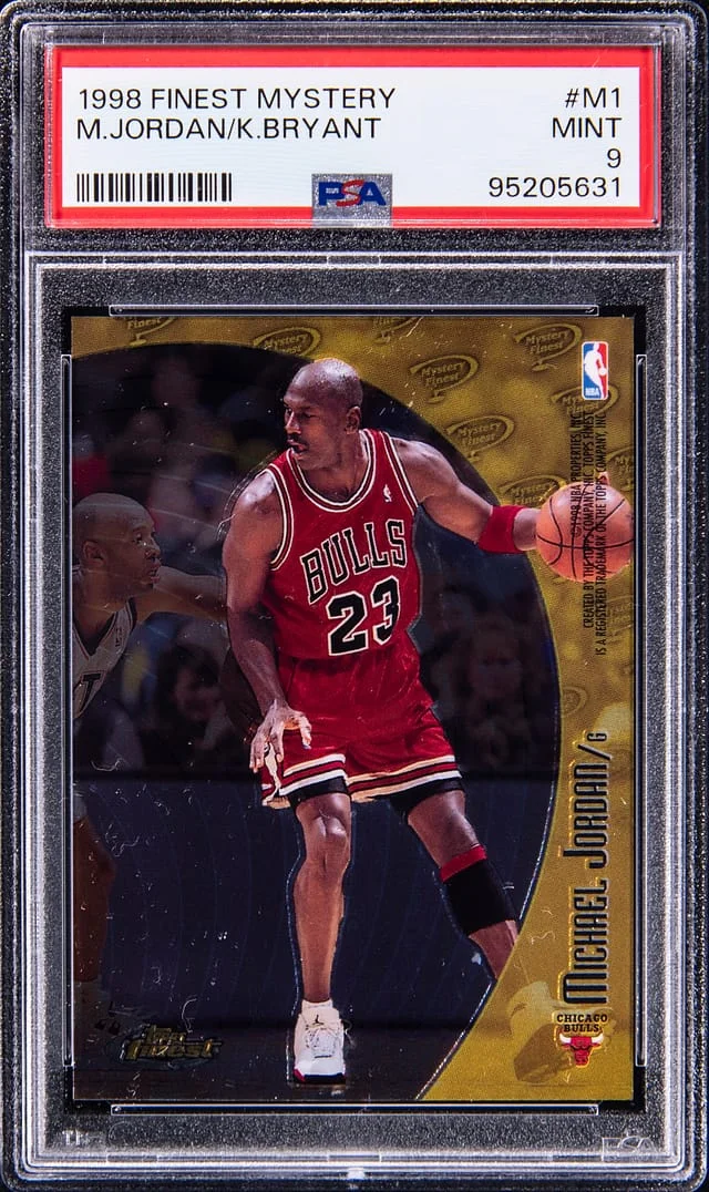 1998-99 Finest Michael Jordan/Kobe Bryant -MINT 9 Mystery #M1 card image