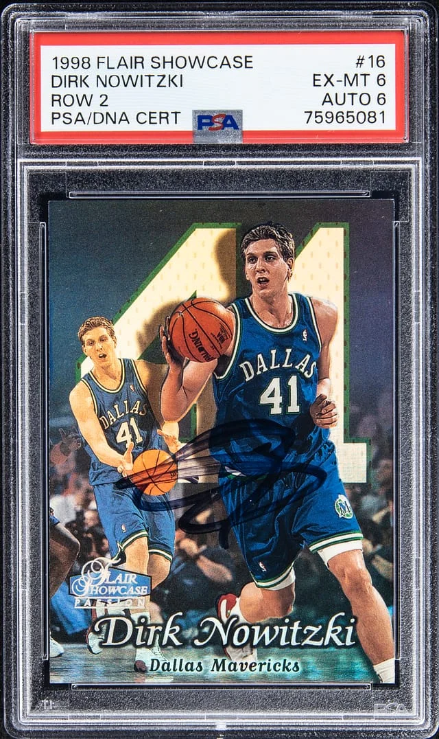 1998-99 Flair Showcase Dirk Nowitzki Row 3 #16 card image