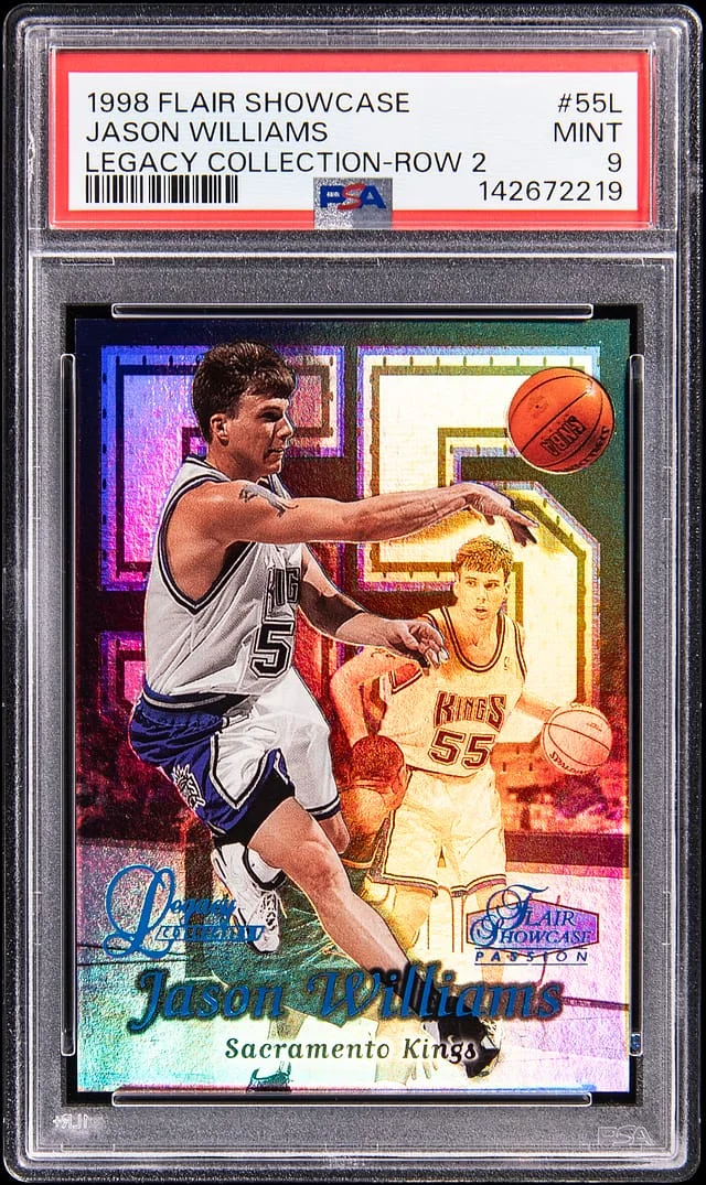 1998-99 Flair Showcase Jason Williams Legacy Collection Row 2 #55L card image