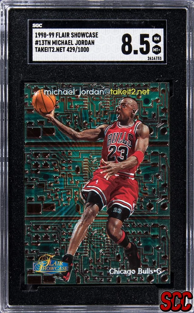 1998-99 Flair Showcase Michael Jordan TakeIt2.Net #13TN card image