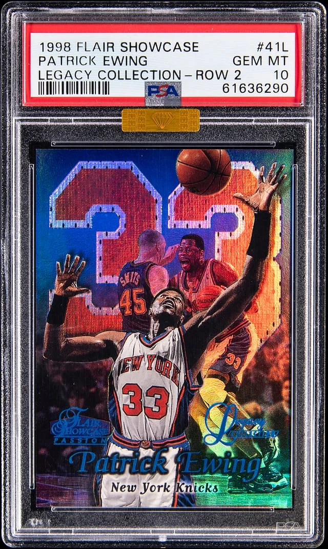 1998-99 Flair Showcase Patrick Ewing Legacy Collection Row 2 #41L card image