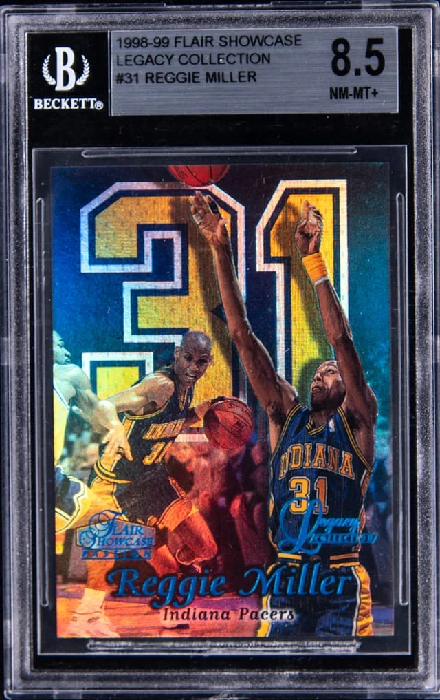 1998-99 Flair Showcase Reggie Miller Legacy Collection #31 card image