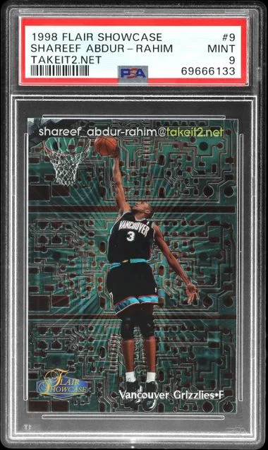 1998-99 Flair Showcase Shareef Abdur-Rahim Takeit2.Net #9 card image