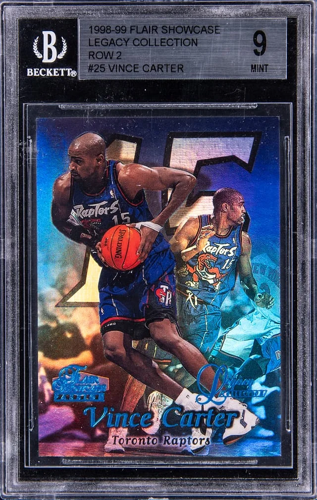 1998-99 Flair Showcase Vince Carter Legacy Collection Row 2 #25 card image