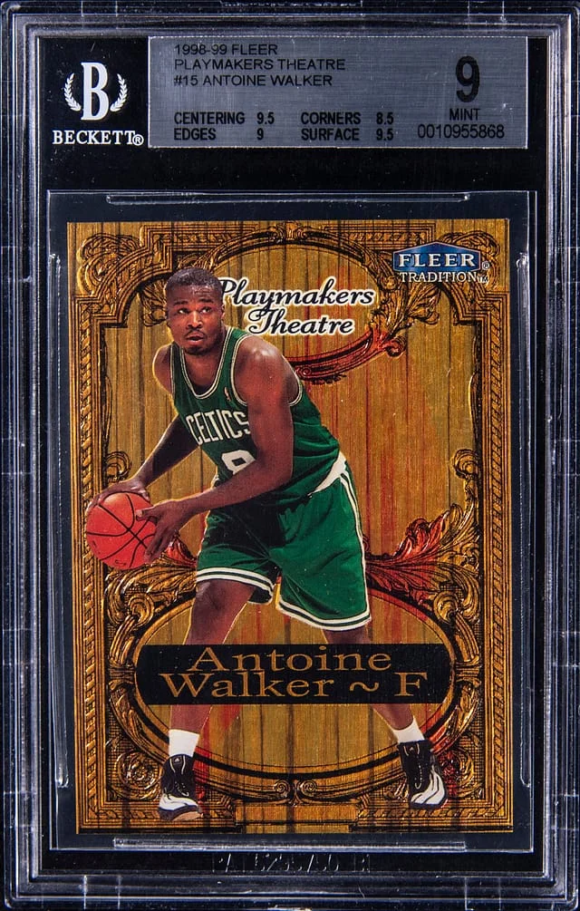 1998-99 Fleer Antoine Walker Playmakers Theatre #15 card image