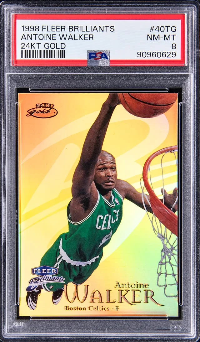 1998-99 Fleer Brilliants Antoine Walker 24KT Gold #40TG card image
