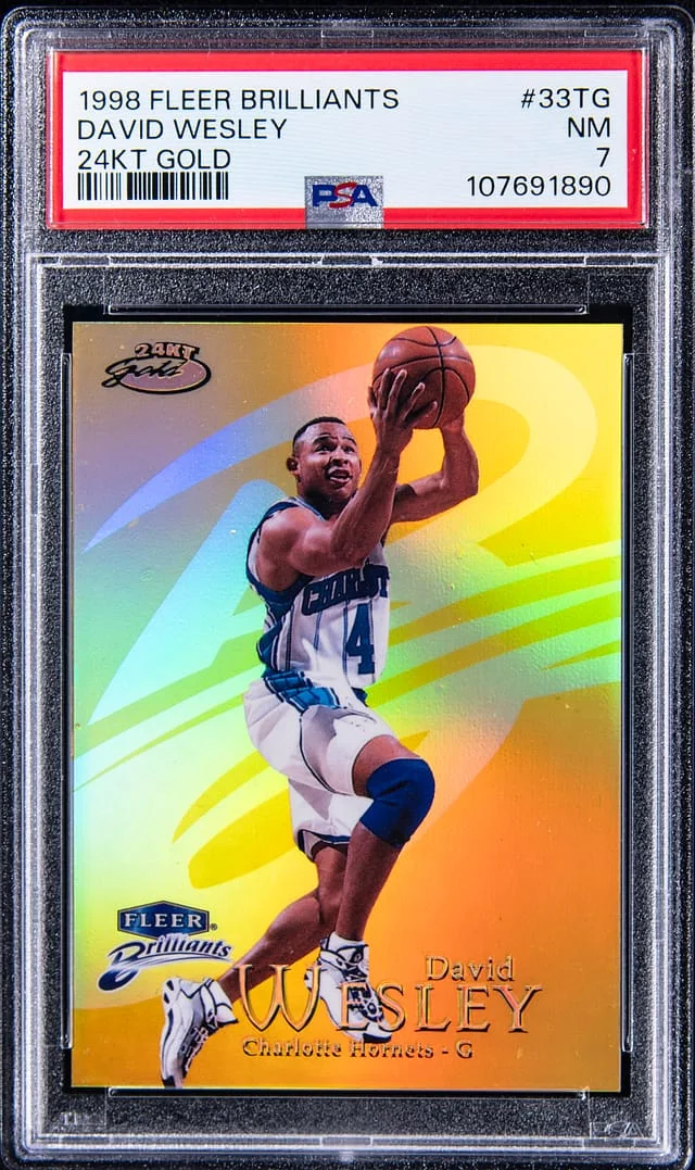 1998-99 Fleer Brilliants David Wesley 24Kt Gold #33TG card image
