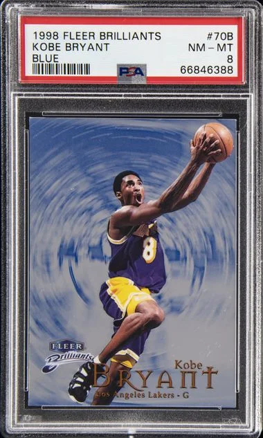 1998-99 Fleer Brilliants Kobe Bryant Blue #70B card image