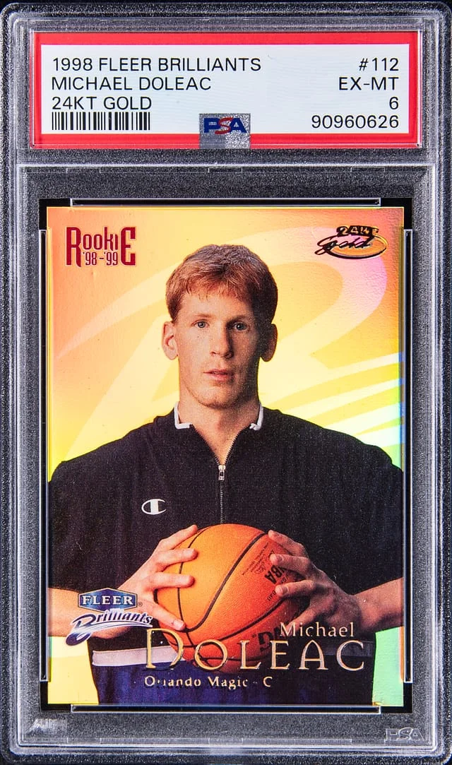1998-99 Fleer Brilliants Michael Doleac 24KT Gold #112 card image