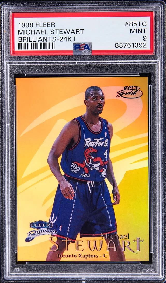 1998-99 Fleer Brilliants Michael Stewart 24KT Gold #85TG card image