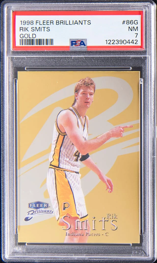 1998-99 Fleer Brilliants Rik Smits Gold #86G card image