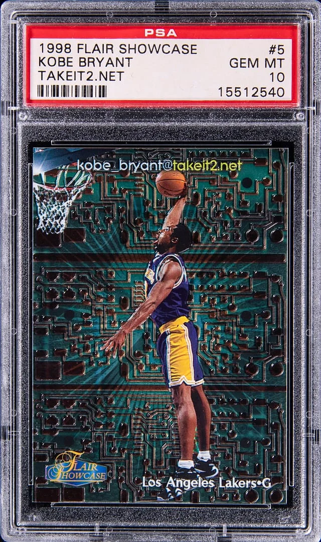 1998-99 Fleer Flair Showcase Kobe Bryant Takeit2.net #5TN card image