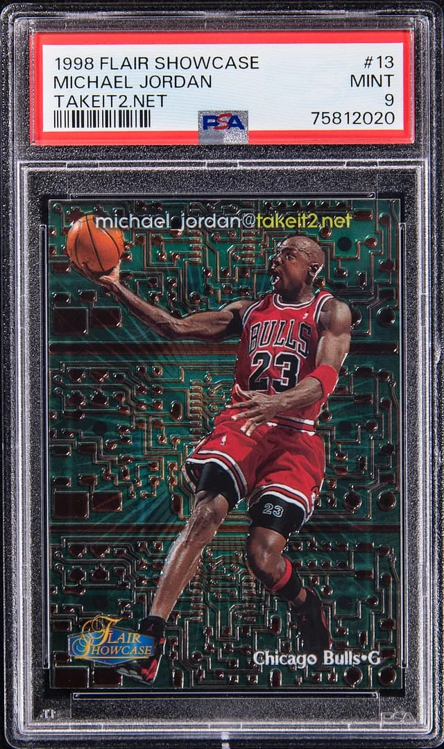 1998-99 Fleer Flair Showcase Michael Jordan TakeIt2.Net #13 card image
