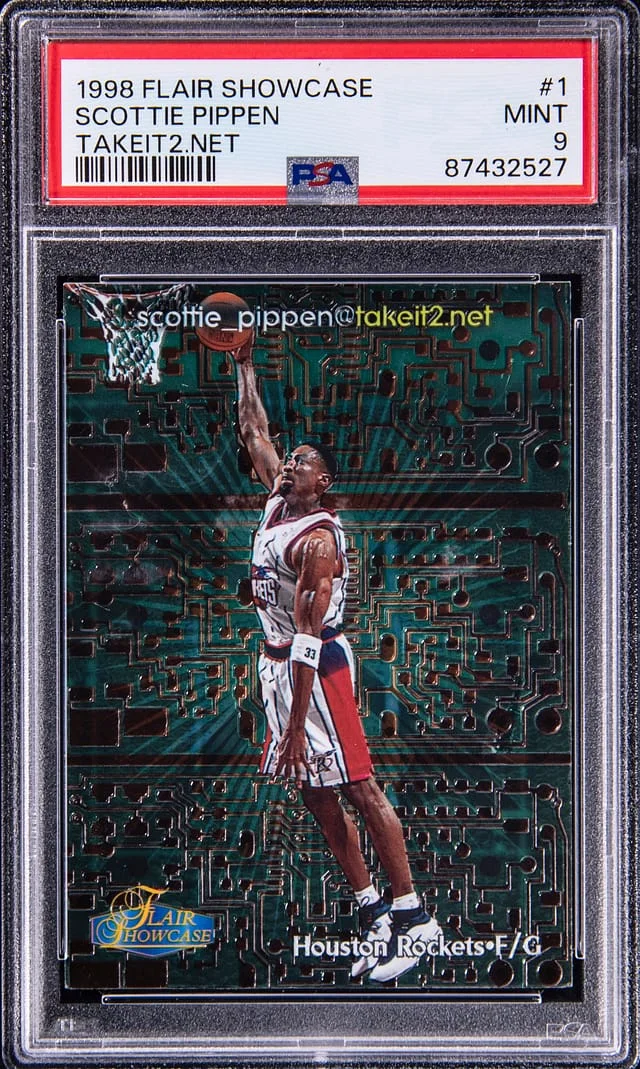 1998-99 Fleer Flair Showcase Scottie Pippen TAKEIT2.NET #1 card image
