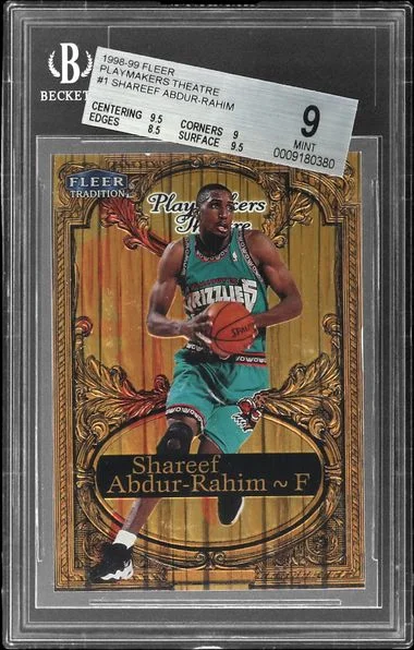 1998-99 Fleer Shareef Abdur-Rahim Playmakers Theatre #1 card image