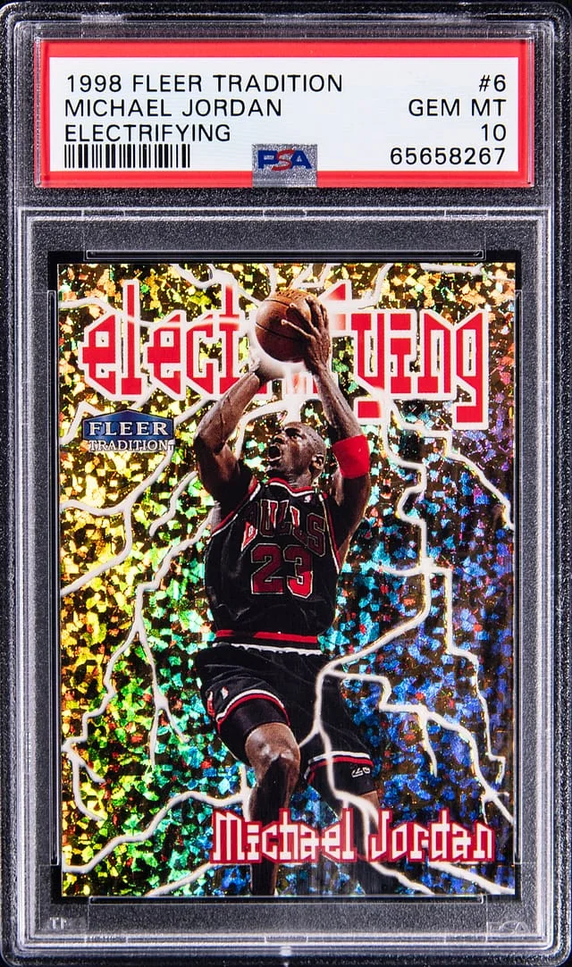 1998-99 Fleer Tradition Michael Jordan Electrifying #6 card image