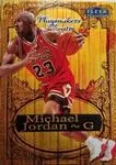 1998-99 Fleer Tradition Michael Jordan Playmakers Theatre #9PT card image
