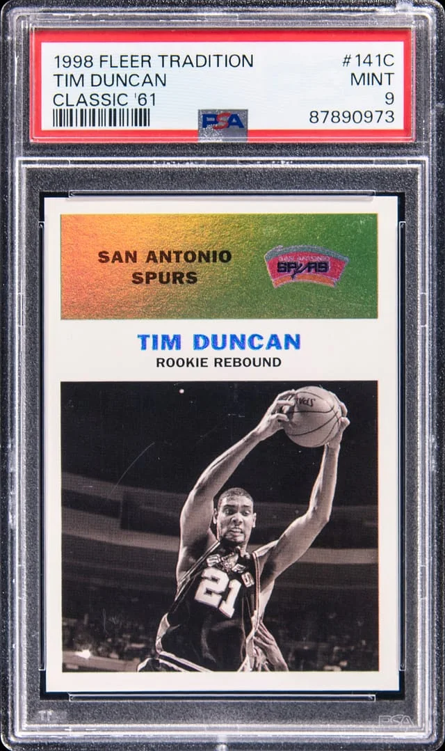 1998-99 Fleer Tradition Tim Duncan Classic '61 #141C card image