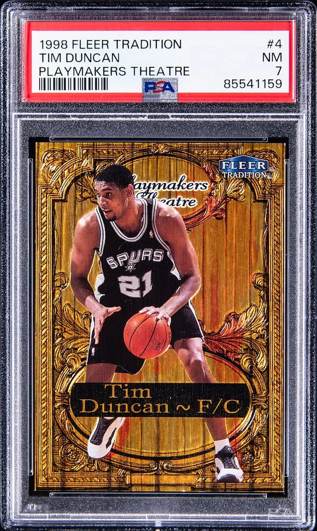 1998-99 Fleer Tradition Tim Duncan Playmakers Theatre #4 card image