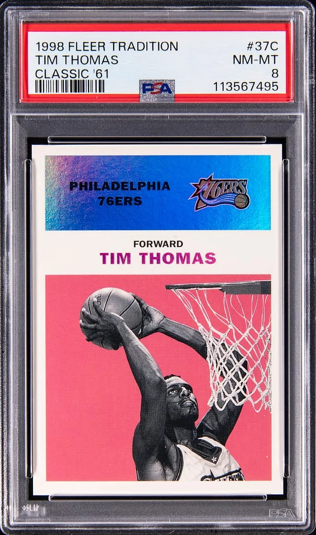 1998-99 Fleer Tradition Tim Thomas Classic '61 #37C card image