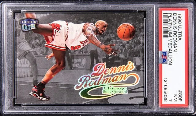 1998-99 Fleer Ultra Dennis Rodman Platinum Medallion #80P card image