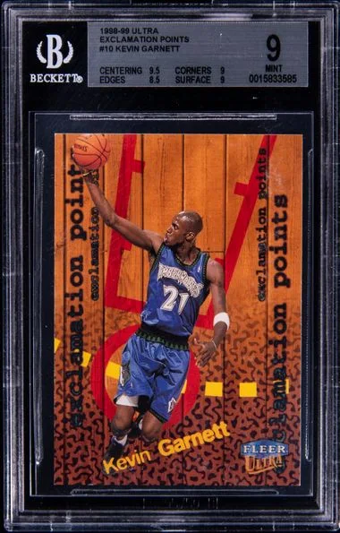 1998-99 Fleer Ultra Kevin Garnett Exclamation Points #10 card image