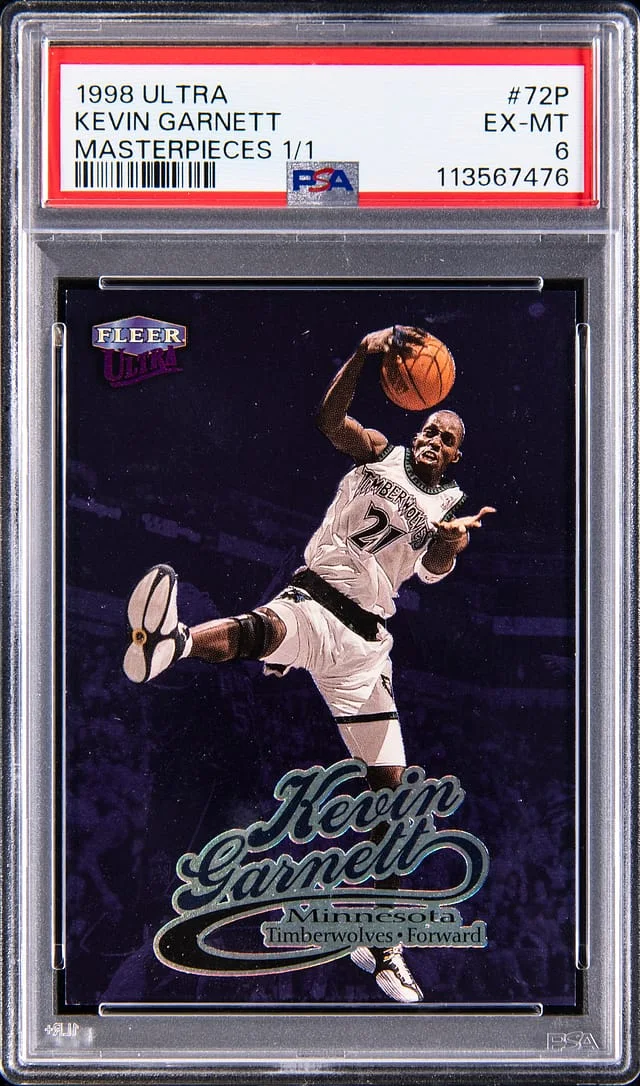 1998-99 Fleer Ultra Kevin Garnett Masterpiece #72P card image