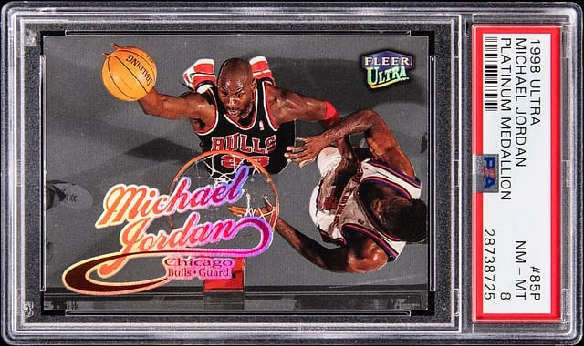 1998-99 Fleer Ultra Michael Jordan Platinum Medallion #85P card image