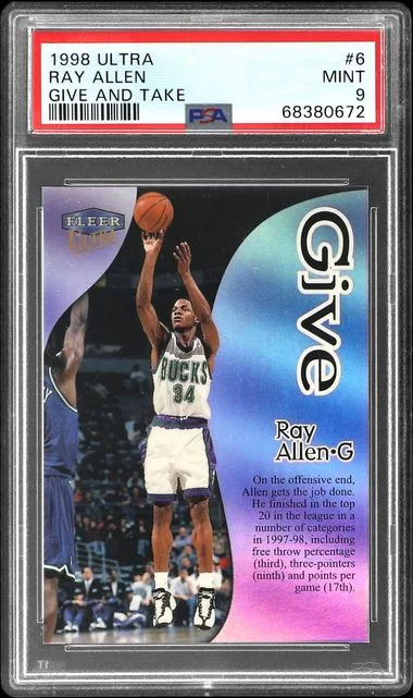 1998-99 Fleer Ultra Ray Allen Give And Take #6 card image