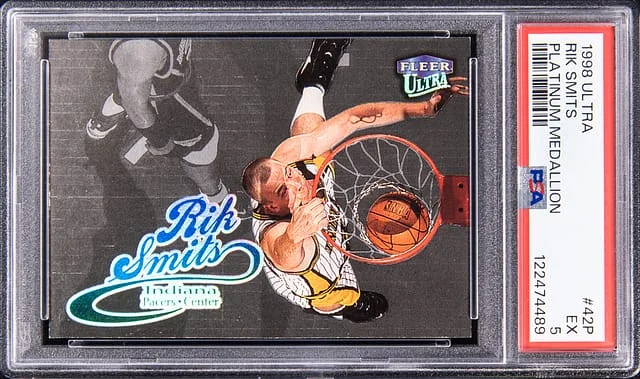 1998-99 Fleer Ultra Rik Smits Platinum Medallion #42P card image