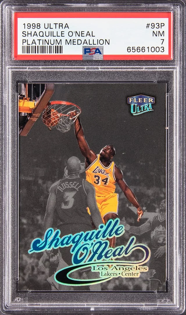 1998-99 Fleer Ultra Shaquille O'Neal Platinum Medallion #93P card image