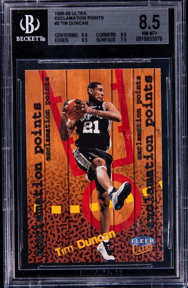 1998-99 Fleer Ultra Tim Duncan Exclamation Points #2 card image