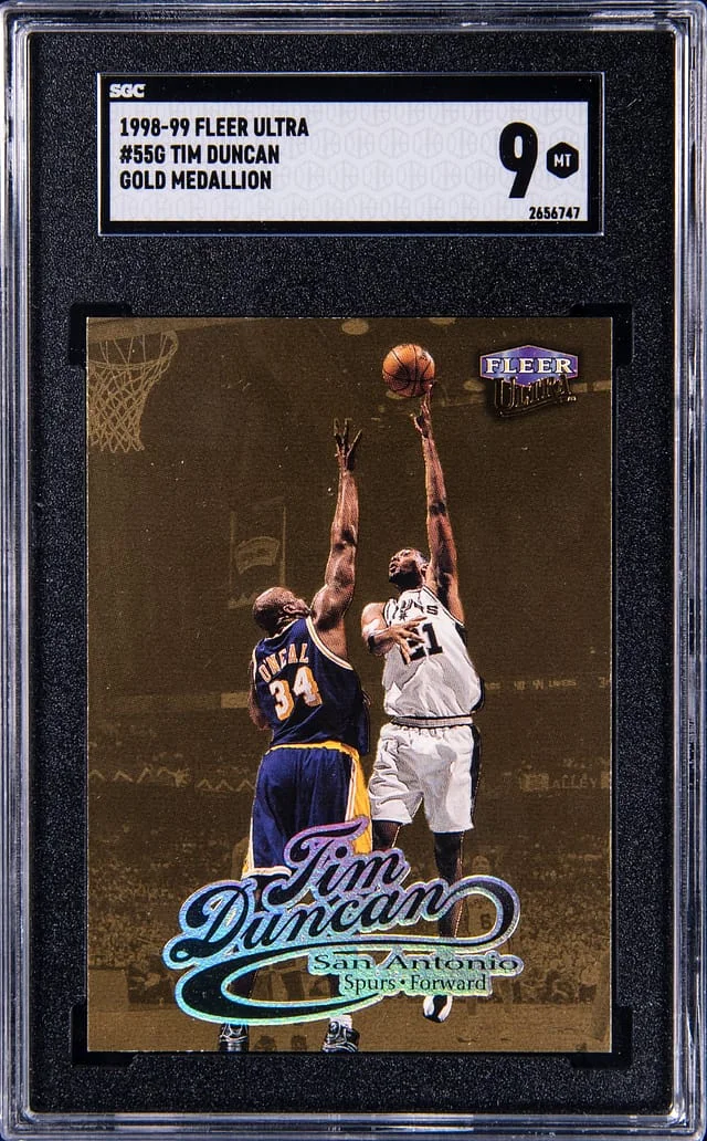 1998-99 Fleer Ultra Tim Duncan Gold Medallion #55G card image