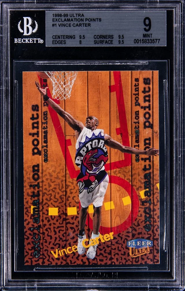 1998-99 Fleer Ultra Vince Carter Exclamation Points #1 card image