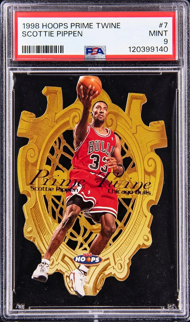 1998-99 Hooops Prime Twine Scottie Pippen #7 card image