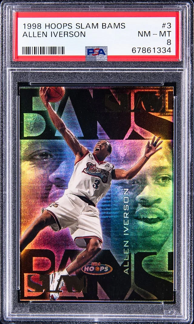 1998-99 Hoops Allen Iverson Slam Bams #3 card image