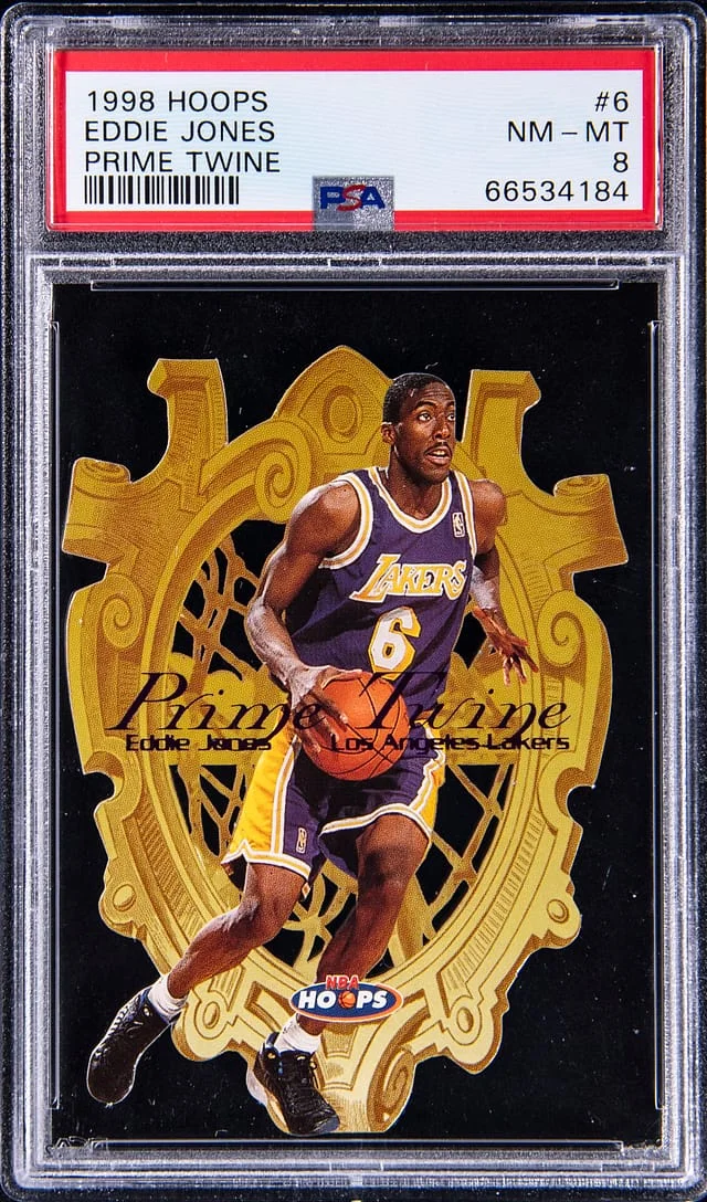 1998-99 Hoops Eddie Jones Prime Twine #6 card image