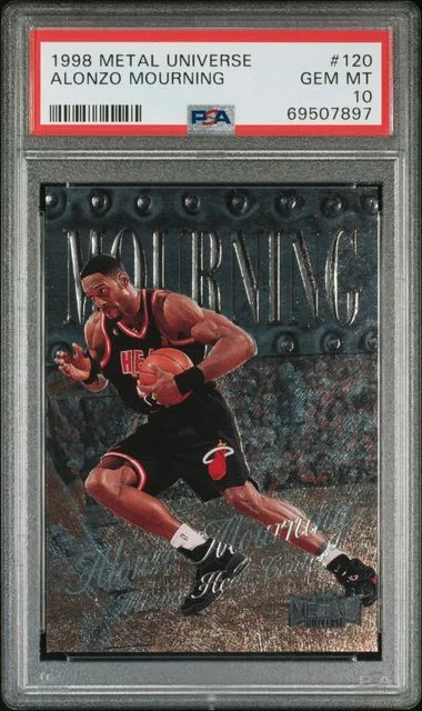 1998-99 Metal Universe Alonzo Mourning #120 card image