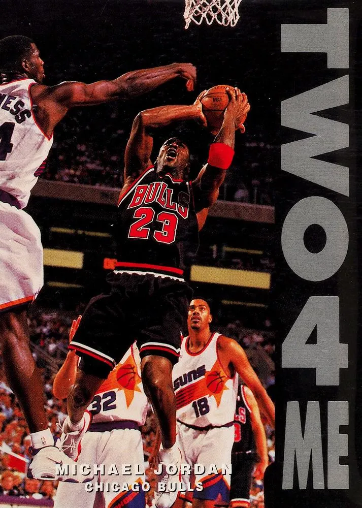 1998-99 Metal Universe Michael Jordan Two 4 Me Zero 4 You #4 card image