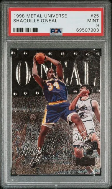 1998-99 Metal Universe Shaquille O'Neal #25 card image