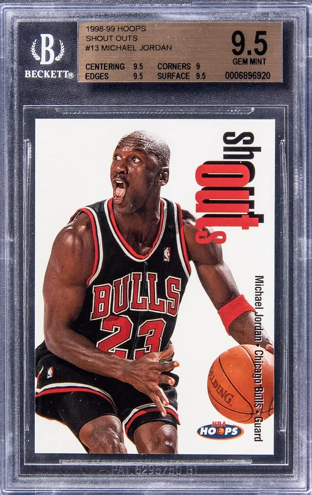 1998-99 NBA Hoops Michael Jordan Shout Outs #13 card image
