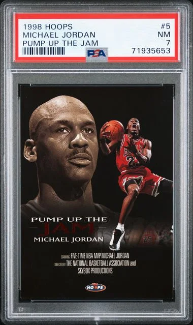 1998-99 NBA Hoops Michael Jordan Pump Up The Jam #5 card image